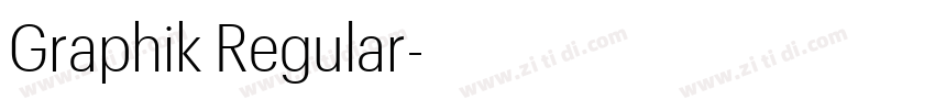 Graphik Regular字体转换